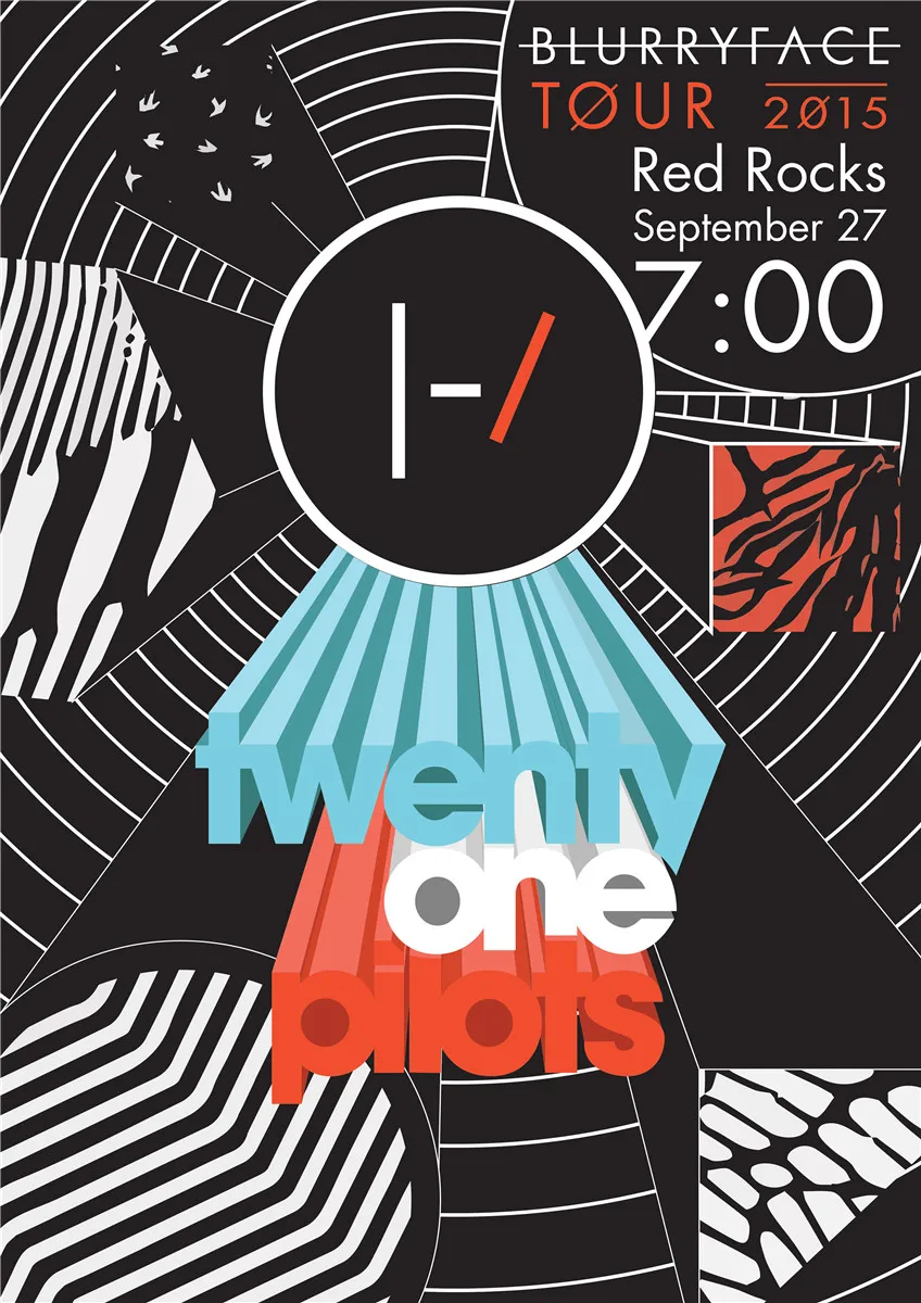 Плакат на стену с изображением рок музыкальной группы Twenty One Pilots 2019|Наклейки