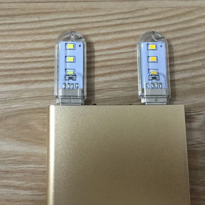 5 шт. мини USB Светодиодная лампа для книг кемпинга 3 светодиода/8 светодиодов