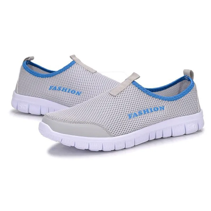 Новинка 2016 летняя повседневная обувь для мужчин сетевые мягкие дышащие туфли