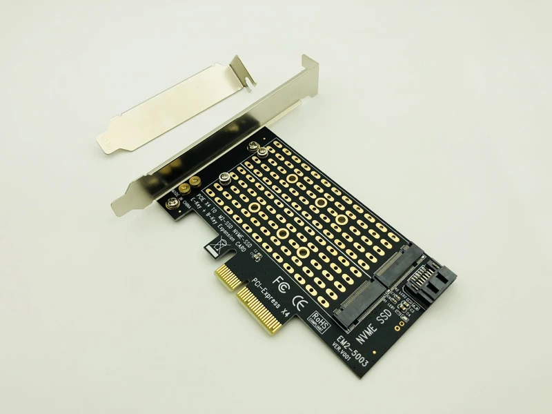 NGFF к PCIE X4 адаптер M ключ B двойной интерфейс карты M.2 NVMe SSD поддержка PCI Express 3 0 2230 2242