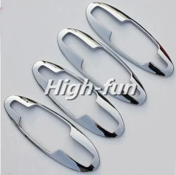 Новая хромированная Автомобильная дверная ручка + крышка чаши с двумя замочными