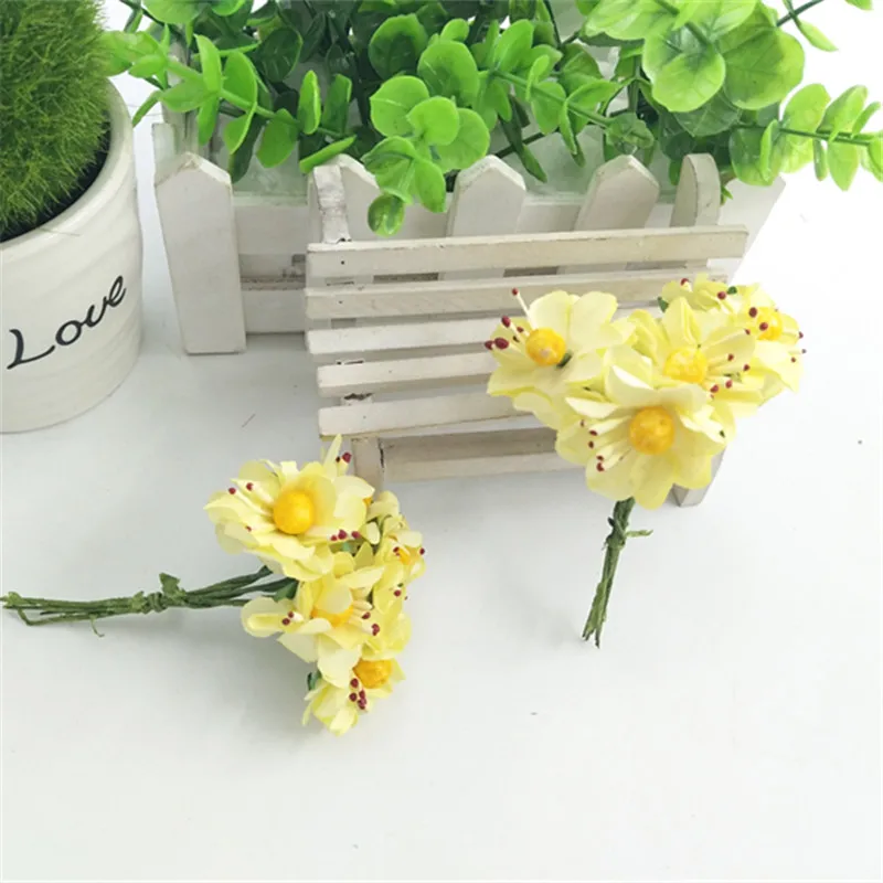 Искусственные мини-Бумажные цветы Sen женский ручной DIY инструмент венок резинка