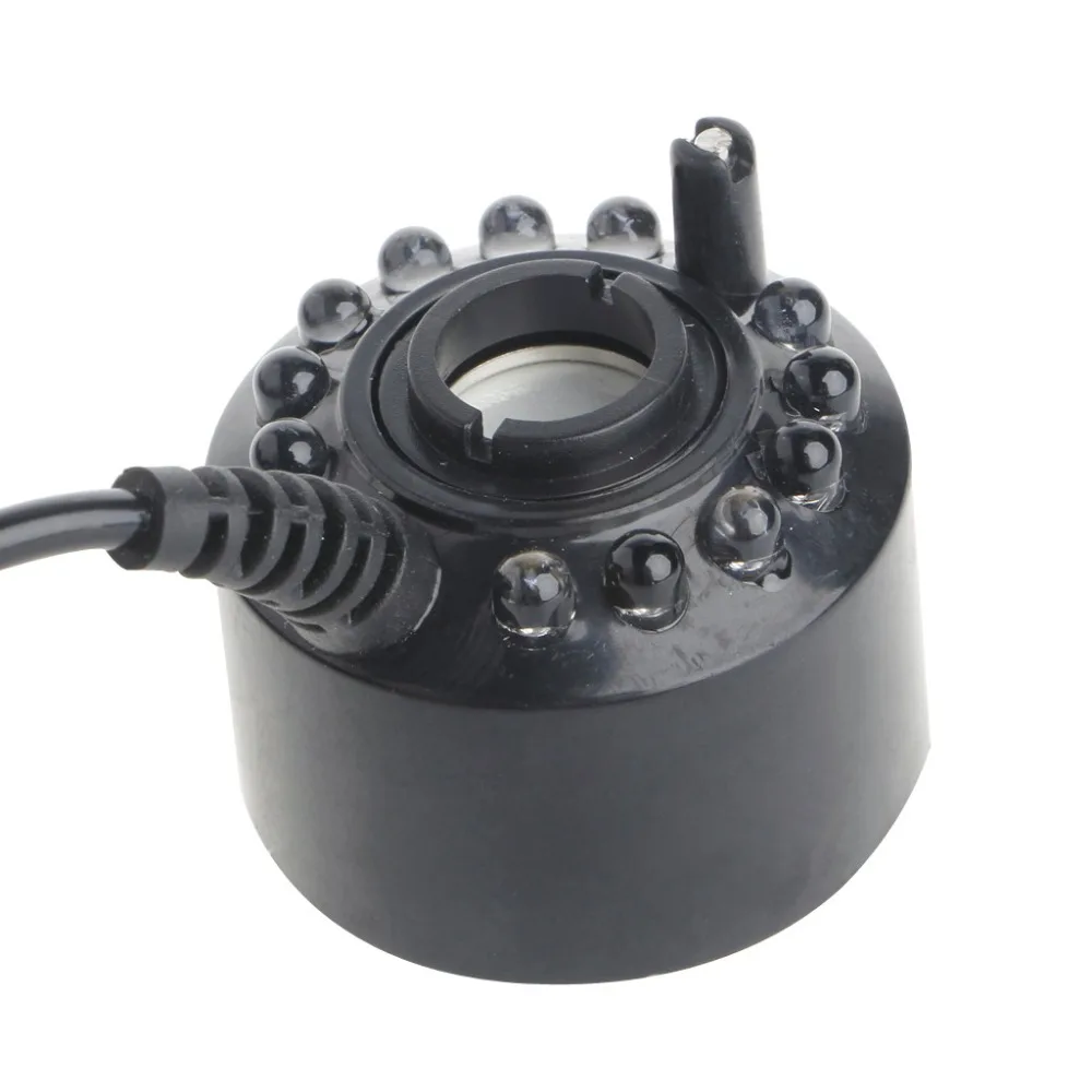 

Ultrasonic12-LED Pond Mist Maker Fogger Water Fountain 3-Color Light EU Plug