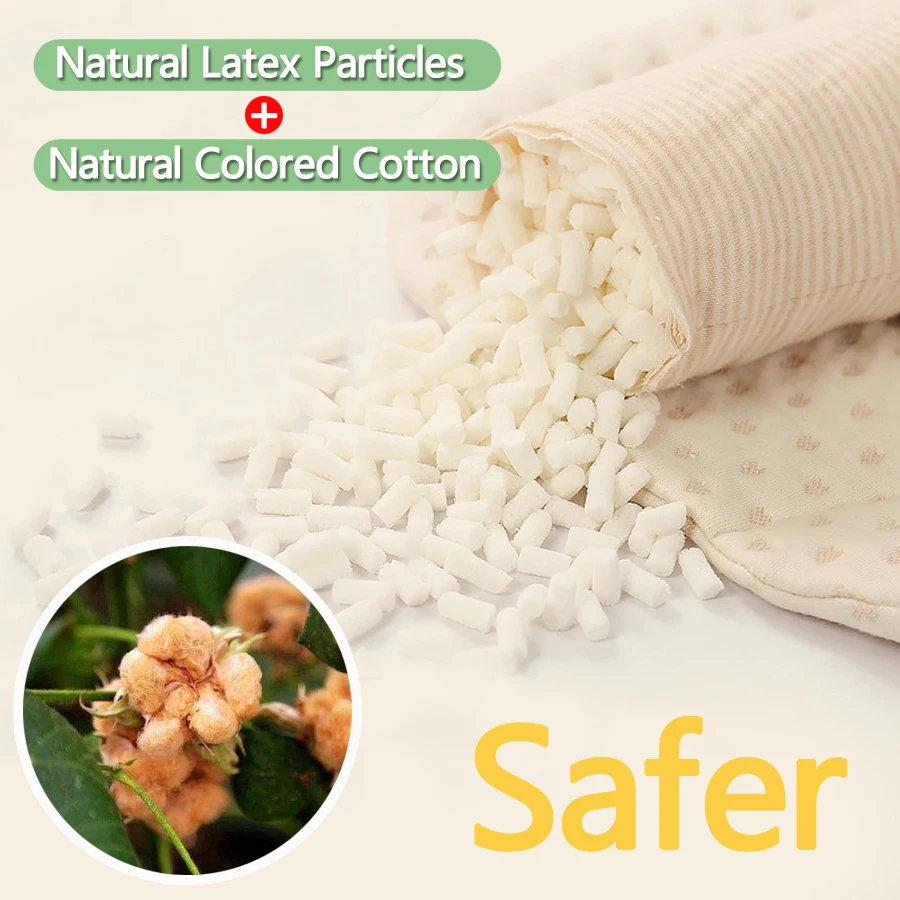 Латексная детская подушка с защитой от плоскости для новорожденных головы