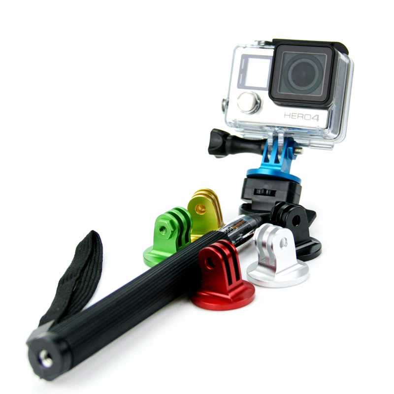 SnowHu для Gopro аксессуары CNC алюминиевый сплав адаптер крепление go pro hero 9 8 7 6 5 4 xiaomi yi 4K