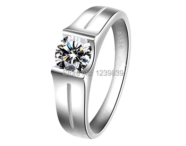 Романтичные кольца для пар 2 карат из стерлингового серебра с покрытием белого