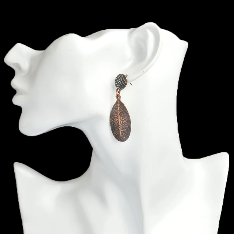Геометрические серьги уникальные в виде листа простые Винтажные для вечеринки