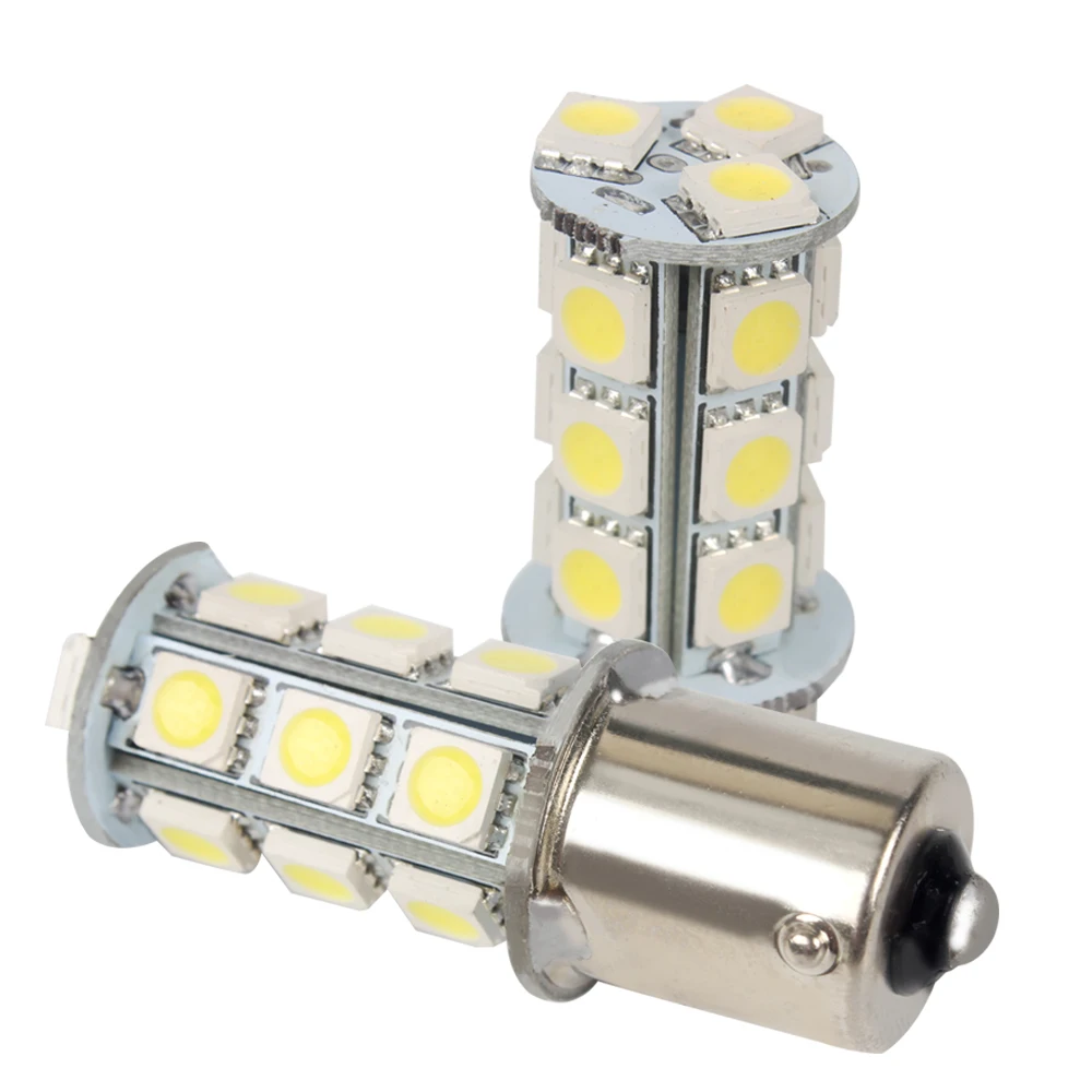 LEEPEE 2шт BA15S светодиодный противотуманный фонарь тормозной светильник 18 SMD 1156 5050