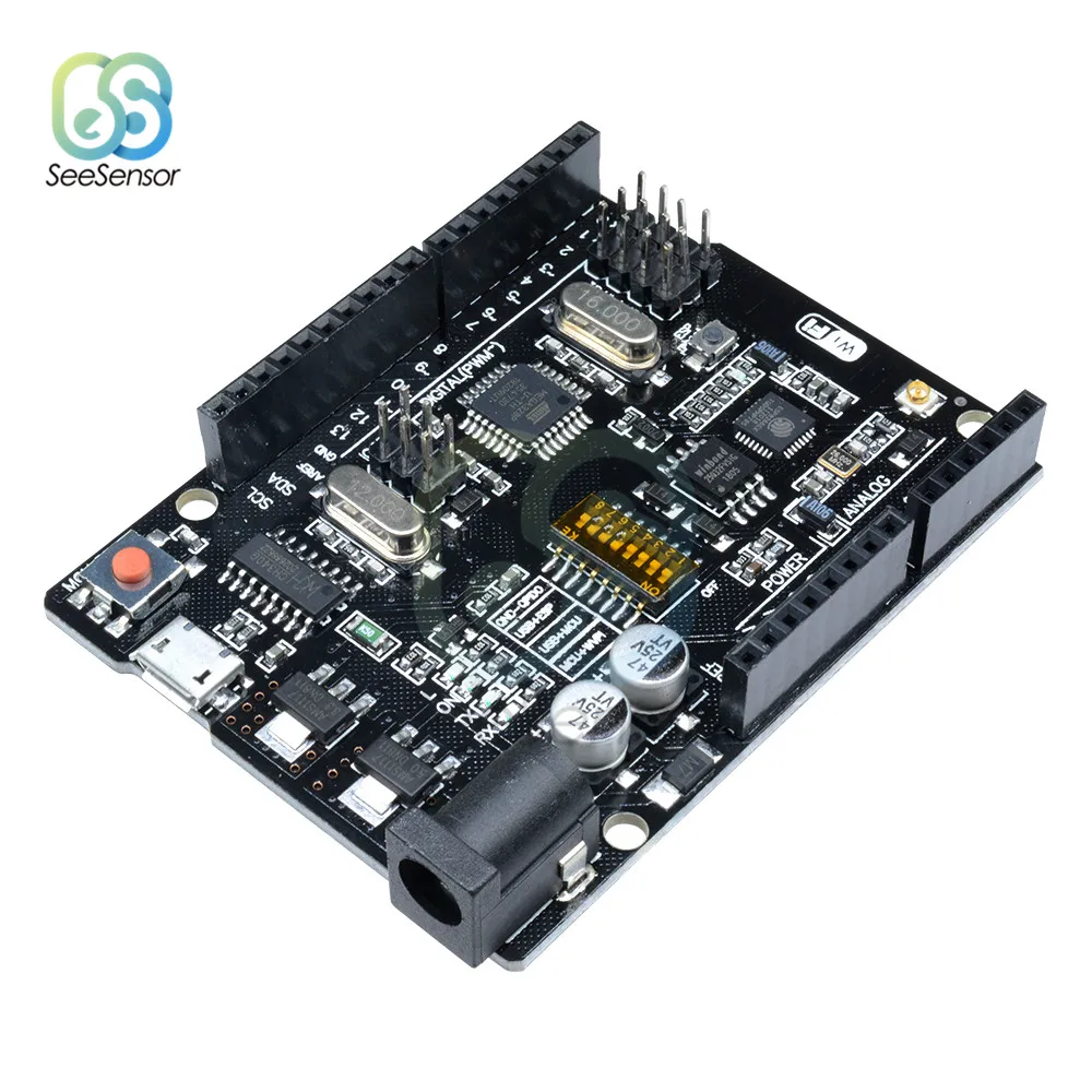 WiFi UNO R3 ATmega328P ESP8266 (32 Мб памяти) USB TTL CH340G основная плата для Arduino NodeMCU|Детали и