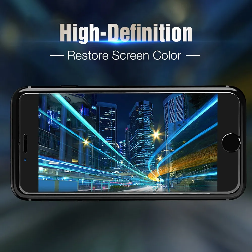 Hisomone высокое качество закаленное Стекло для iphone 6 6s Экран протектор 7 плюс 8 Plus X 5 4