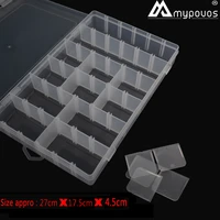 17 grids diy tools packaging box portable practical electronic components screw removable storage screw jewelry tool case new