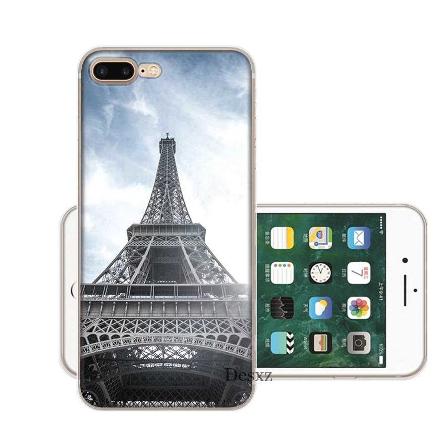 Eiffel Tower Mobile Phone Case for iPhone 7 8 6 6s Plus 11 Pro X XS Max XR 5 5S SE Cover |