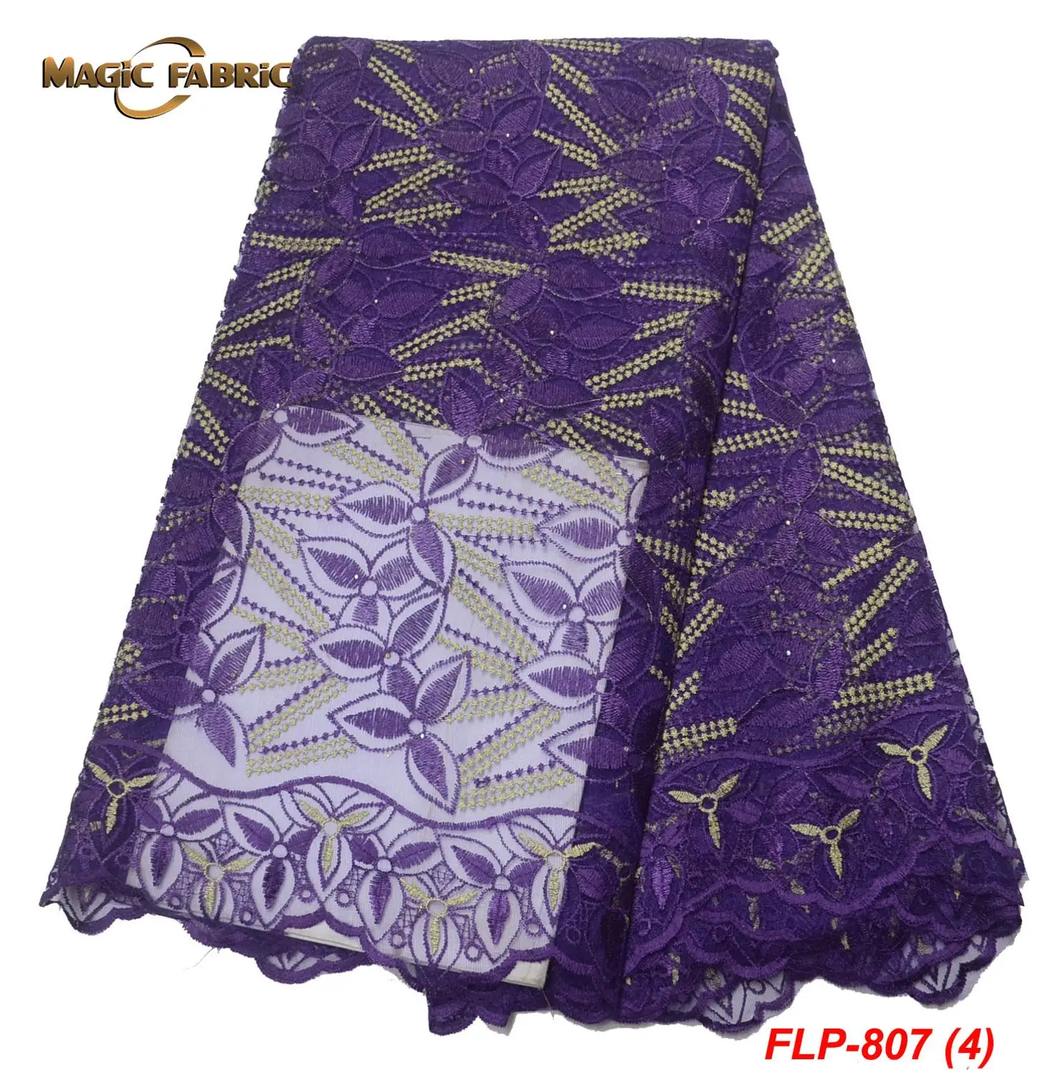 

Best Selling African Lace Fabric French Embroidery Lace Fabric 2019 High Quality French Lace Fabric For Wedding FLP-807