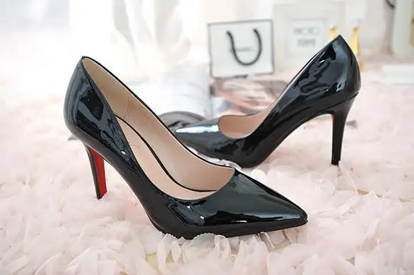 2015 new fashion sexy shoes candy color Europe and the trend of high-heeled Asakuchi pointed | Обувь