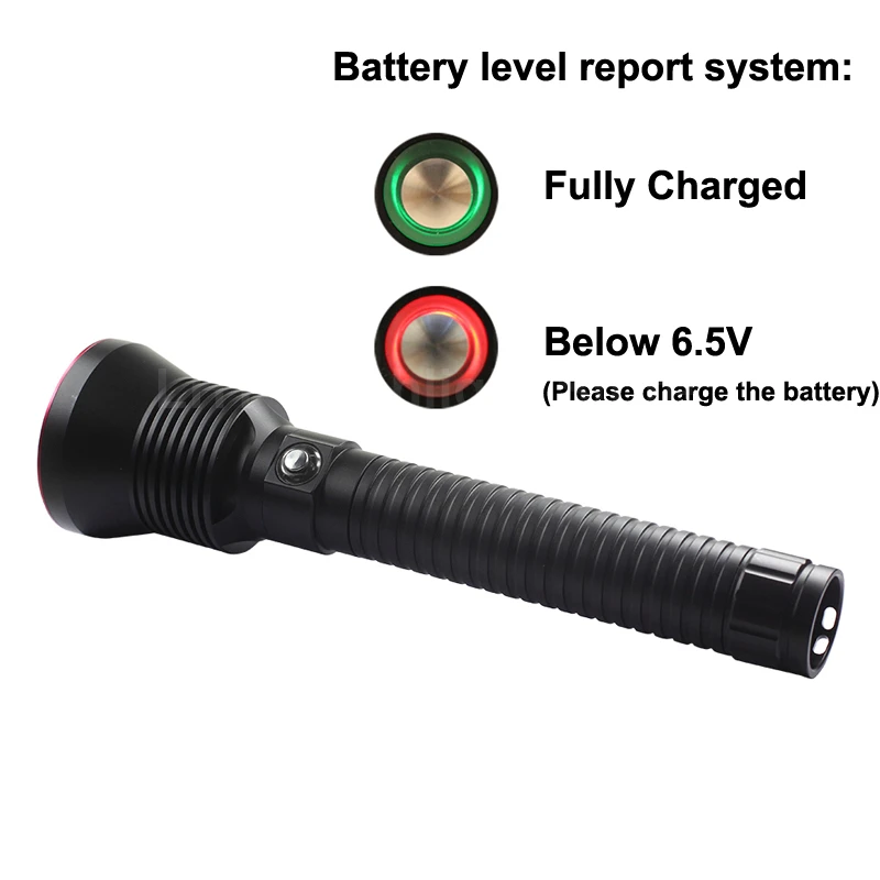 値段 ハイパワー DV70 Cree XHP70.2 4000 ルーメン 4 モードダイビング LED 懐中電灯 (2 × 26650)