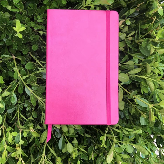 ROSE RED Искусственная кожа блокнот Художественный альбом для набросков dot grid bullet journal 100gsm бумага 192 страниц - Цвет: ROSE RED