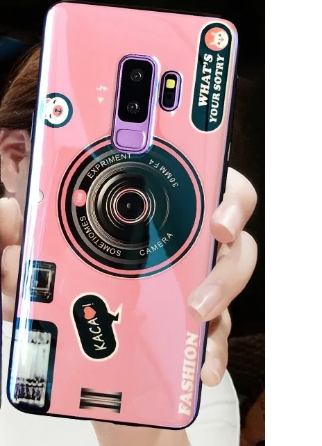 Роскошный чехол для телефона с лазерным мраморным кольцом для samsung galaxy S10 S9 S8 plus note9 note8 note10 pro s10e s7 edge с цепочкой через плечо - Цвет: with bracket 2