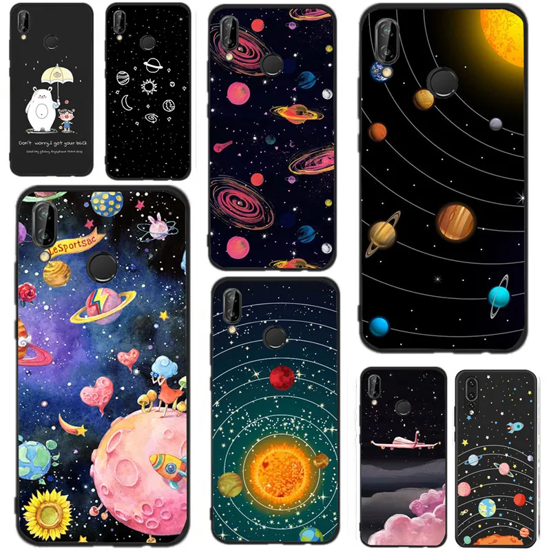 Soft TPU Silicone Case For huawei Mate 10 lite Colorful Fashion Starry Universe Fundas Phone |