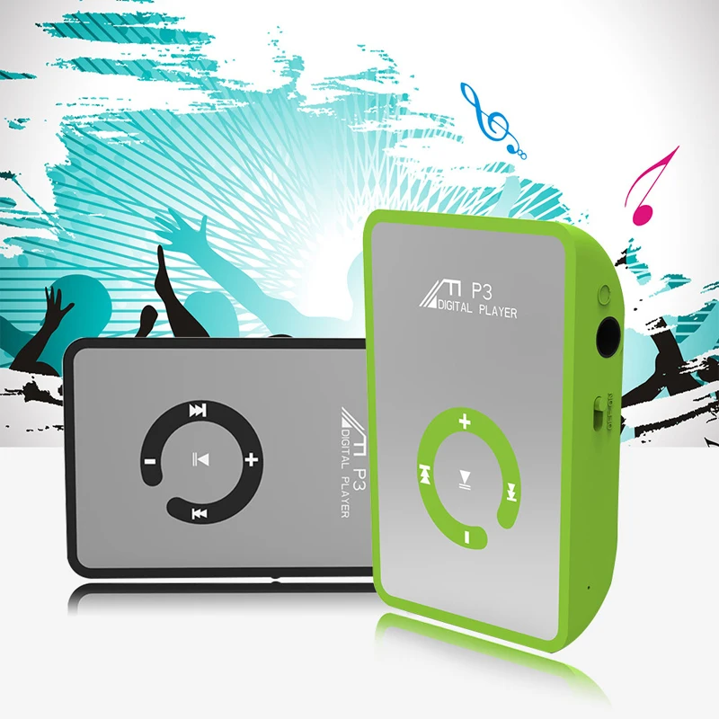 Портативный мини MP3 плеер с зажимом водонепроницаемый спортивный музыкальный