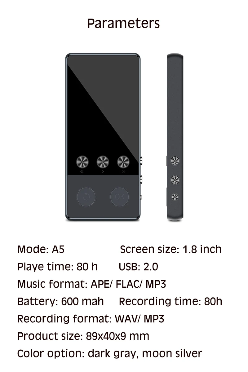 MECHEN 4G/8G/16G HIFI Lossless bluetooth MP3 плеер рекордер FM видео электронная книга радио Музыкальный плеер Поддержка OTG