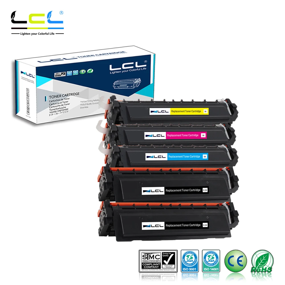 Тонер-картриджи LCL 410A 410X CF410A CF410X CF411X CF412X CF413X (5 шт. в упаковке) совместимые с HP Color