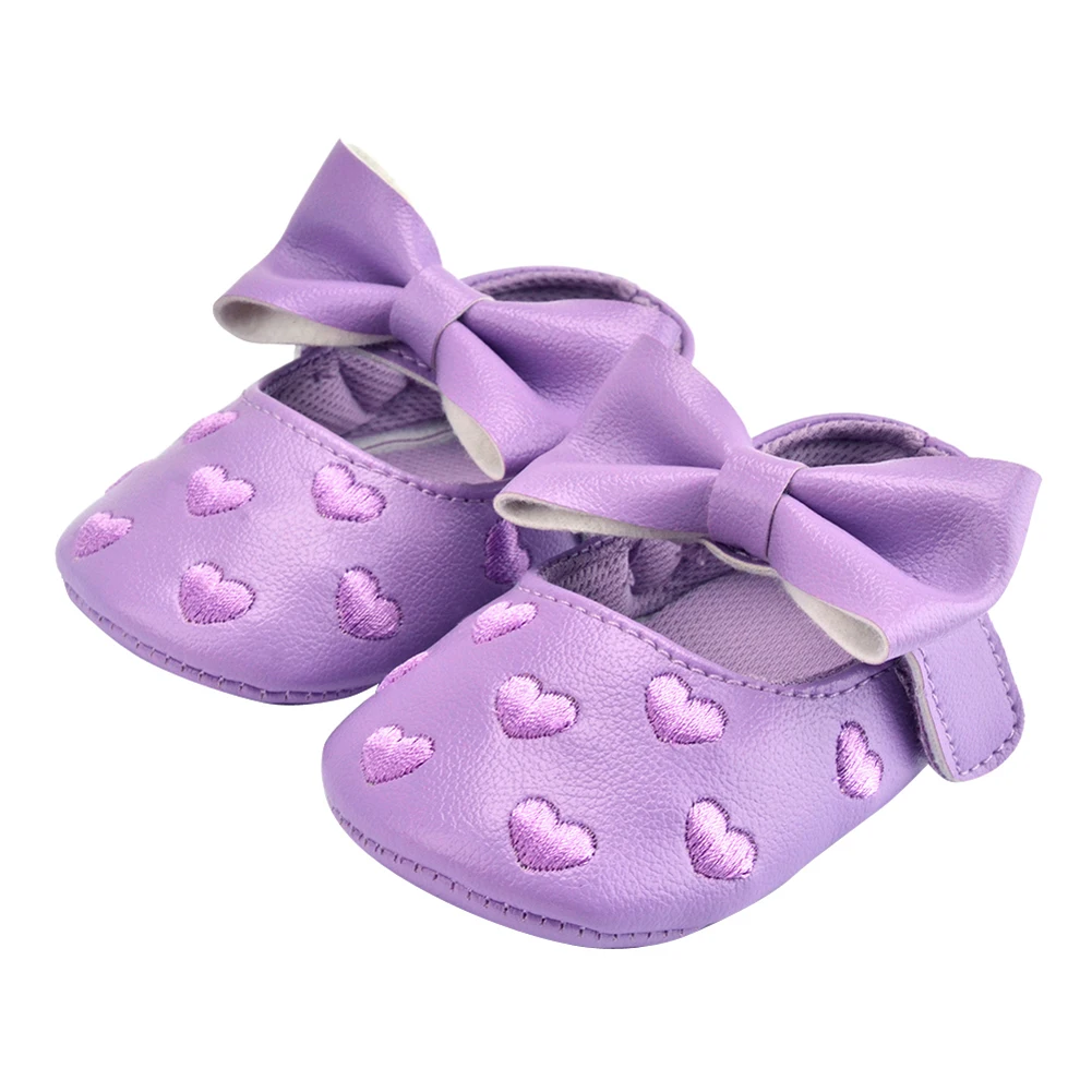 

Baby Toddler Kids Girls Bowknot Prewalker Anti-slip Soft Sole Shoe
