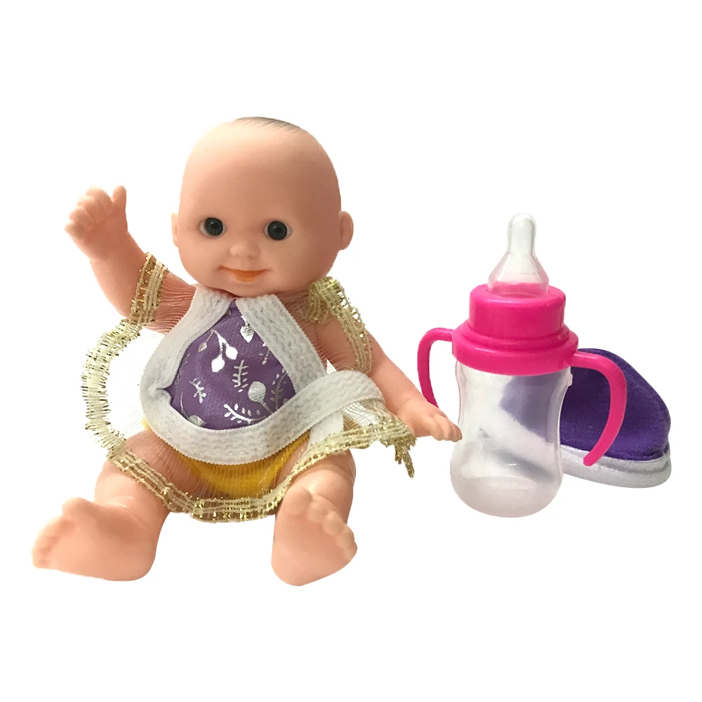 NK 12 см Очаровательная кукла Пупс Reborn новорожденный реалистичный ребенок для куклы Барби для детей раннего возраста Обучающие игрушки JJ
