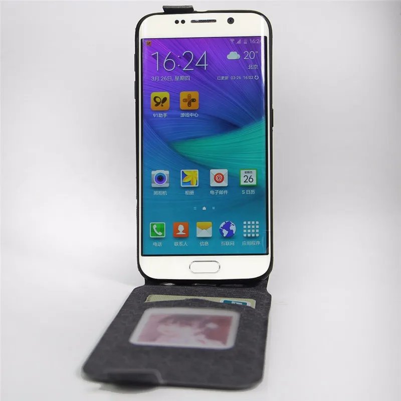 Роскошный чехол-кошелек из искусственной кожи для Samsung Galaxy S6 Edge S6edge G925 G925F SM-G925F