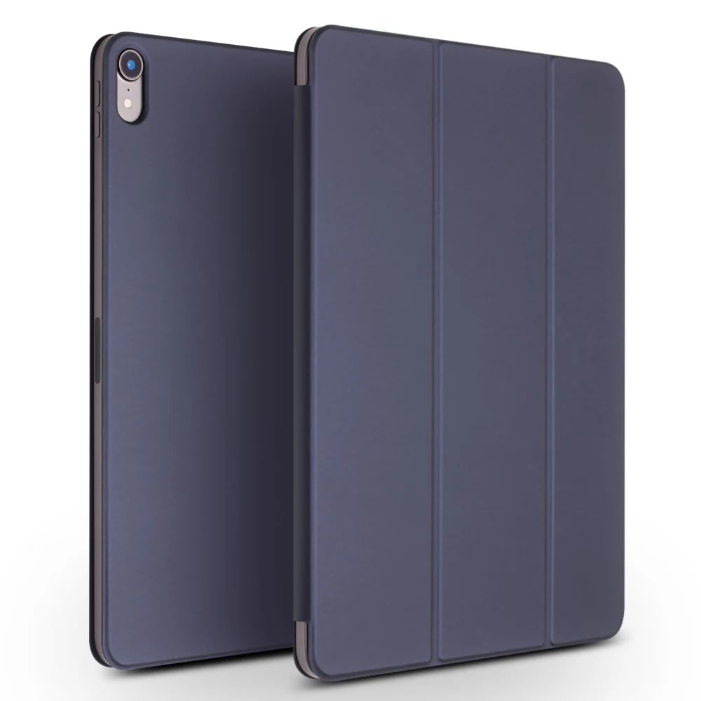 QIALINO ультра тонкий чехол для планшета из натуральной кожи для Apple iPad Pro 12,9 функция пробуждения и сна флип чехол для iPad Pro 11 - Цвет: Dark Blue 11