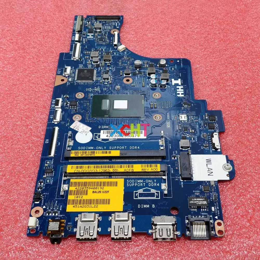 CN-0DG5G3 0DG5G3 DG5G3 w i5-7200U CPU BAL20 LA-D802P for Dell Inspiron 15 5567 5767 Laptop NoteBook PC Motherboard Mainboard | Компьютеры