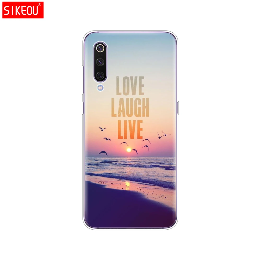 12093 case for xiaomi mi 9 case cover Cartoon Silicone Soft TPU Cover For xiaomi Mi9 xiaomi 9 SE Case Phone Shell bumper etui flower - Цвет: 12093