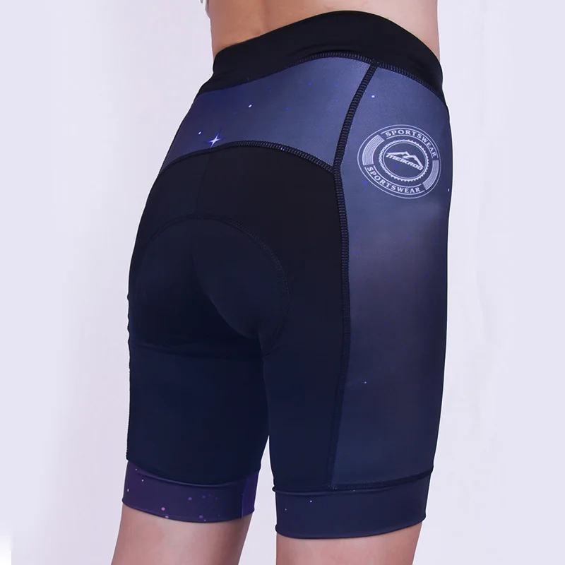 High Quality Meikroo Brand women Starry sky Bicycle Comfortable Sponge Gel Padded Bike Short Pants Cycling Shorts Size S-XXL | Спорт и