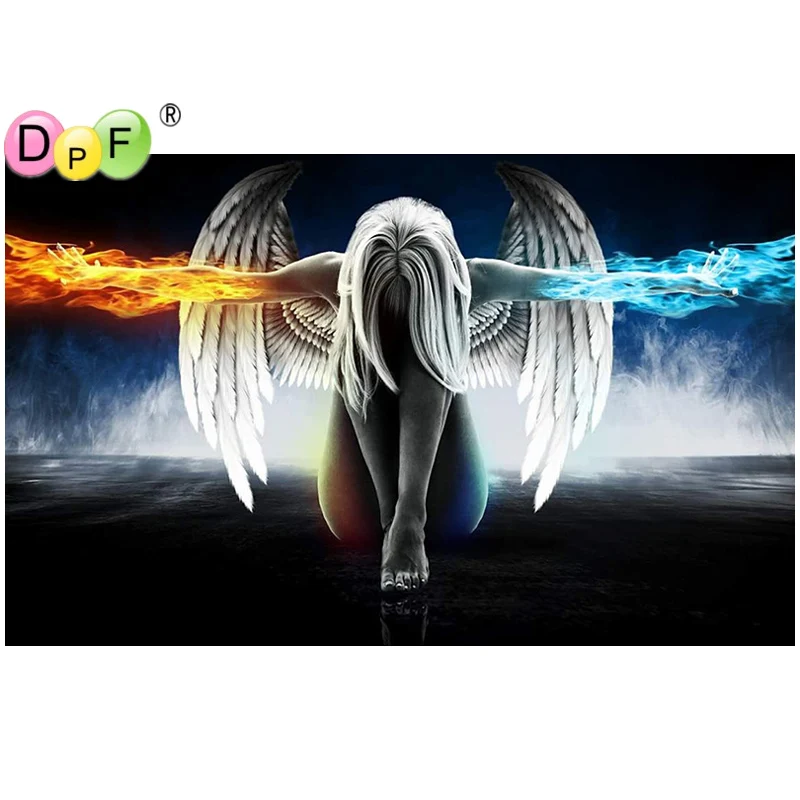 

DPF diamond embroidery Angel magic diamond painting cross stitch needlework diamond mosaic kit full square rhinestone home decor