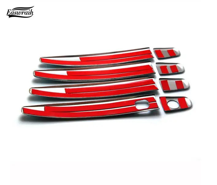 Автомобильная наклейка из нержавеющей стали крышка дверной ручки отделочная