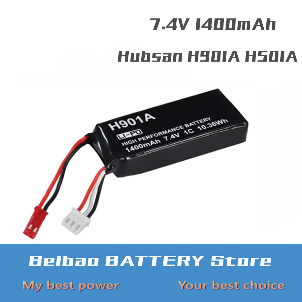 7 4 V 1400mAh Lipo аккумуляторная батарея для Hubsan H501A H501S H502S H109S H901A H107 D FPV2 передатчик