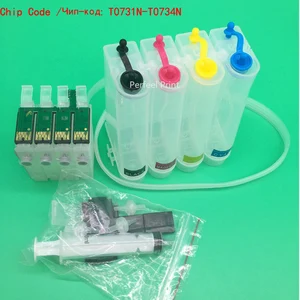 73N Пустые СНПЧ с чипом для Epson TX100 TX101 TX200 TX209 TX110 TX210 TX300F TX121 TX400 TX409 TX550W TX610 TX600FW TX410