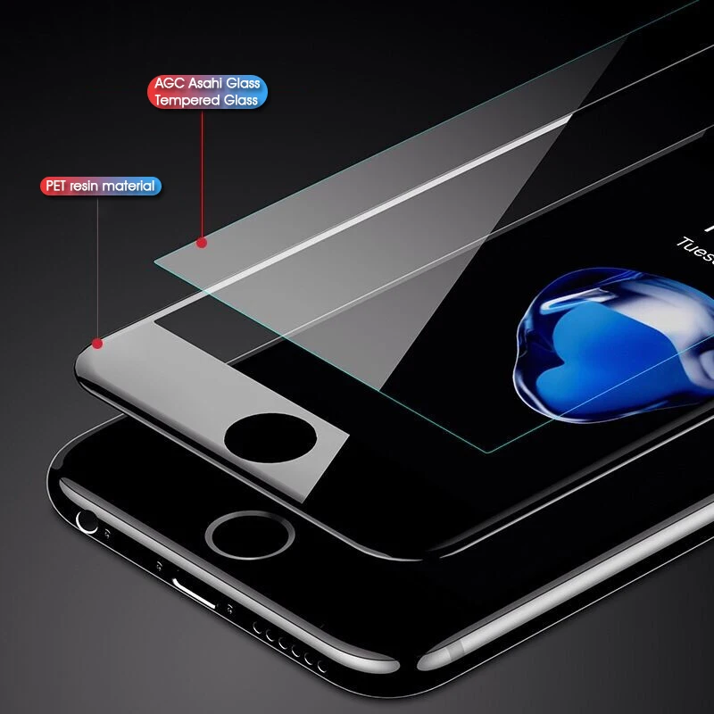 Cxone 15D изогнутое Полное покрытие экрана Защитное стекло для iPhone 7 8 6s Plus X