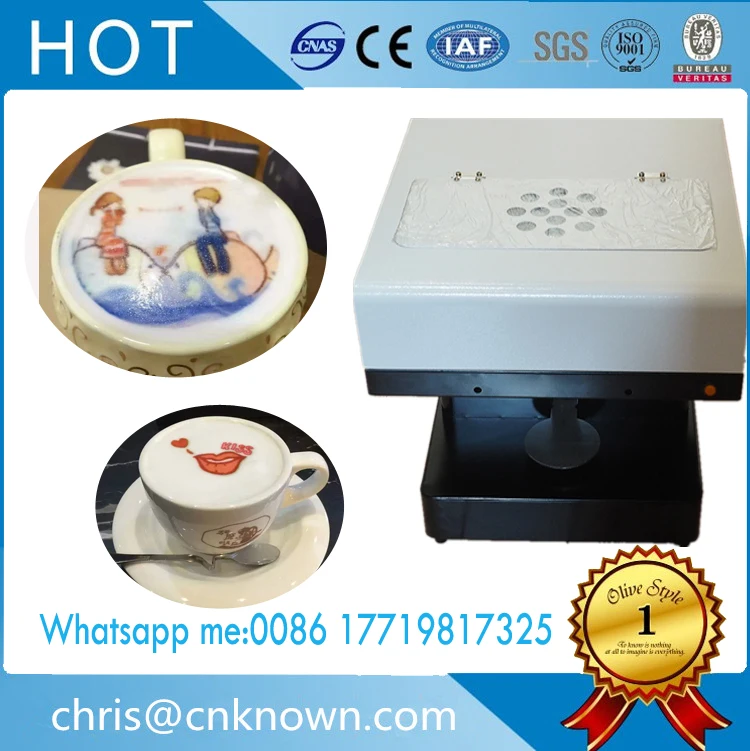 3D струйный принтер для кофейных напитков пищевых продуктов шоколада с