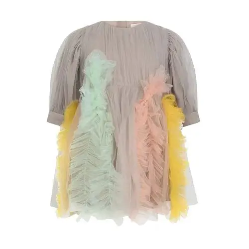 dress beige Платья для девочек; коллекция года; Детские платья для девочек; rasbperry; платья для маленьких девочек; платье на День Благодарения; элегантная одежда для девочек с изображением волка и Риты - Цвет: dress beige