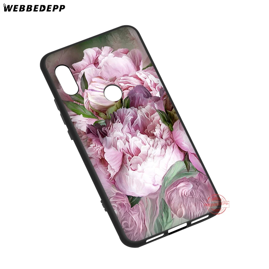 WEBBEDEPP Peony Sunflowe Rose Daisy Plants Flower Soft Silicone Case for Xiaomi Mi 6 8 9 SE MAX 3 A1 A2 Lite F1 Cover | Мобильные
