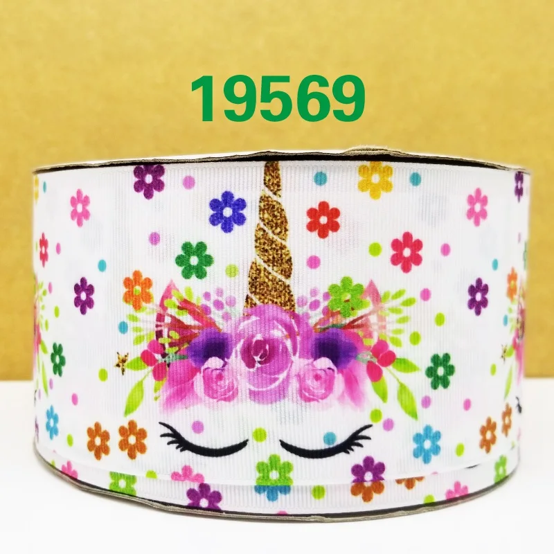 Бесплатная доставка 50 ярдов мультфильм печатных grosgrain ленты 19570 | Дом и сад