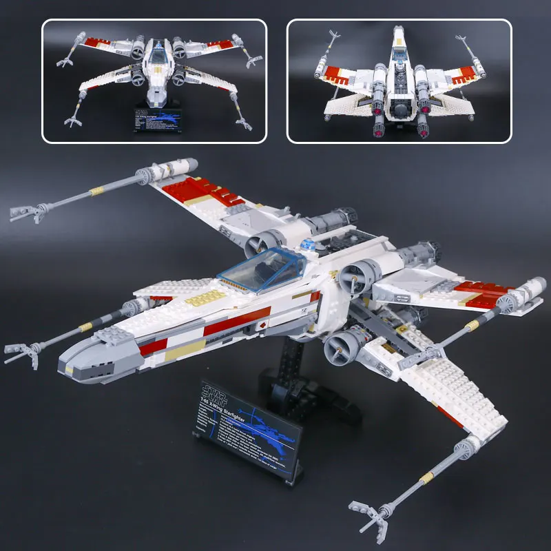 DHL 05039 Star Red Five X fighter крыло образование строительные блоки кирпичи военные игрушки совместимы с новыми 10240 подарки для мальчиков и девочек