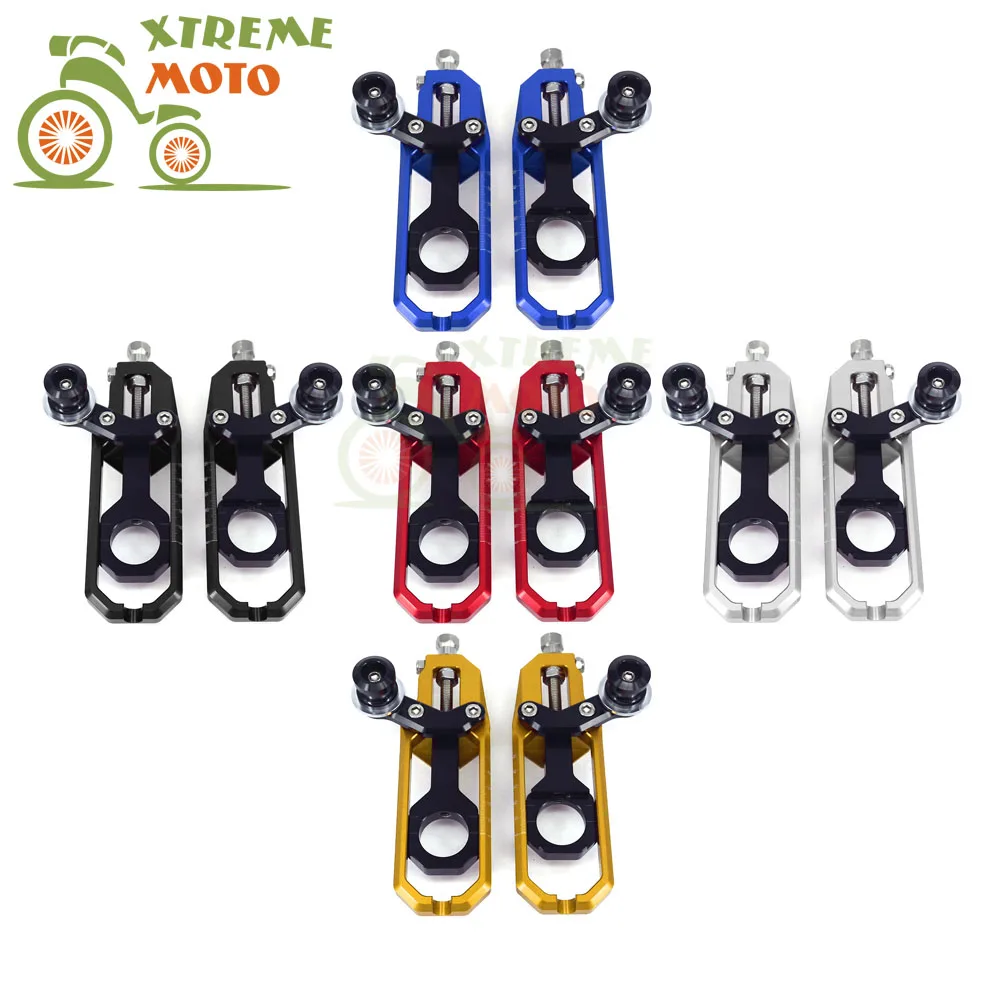 

Motorcycle CNC Chain Adjusters Tensioners With Spool Fit for SUZUKI GSXR600 GSXR750 2006-2014 06 07 08 09 10 11 12 13 14