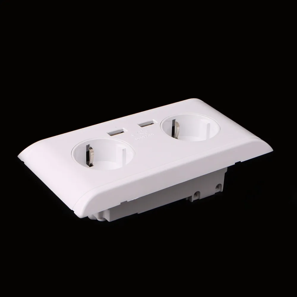 16A настенное двойное зарядное устройство адаптер двойные usb порты штепсельная
