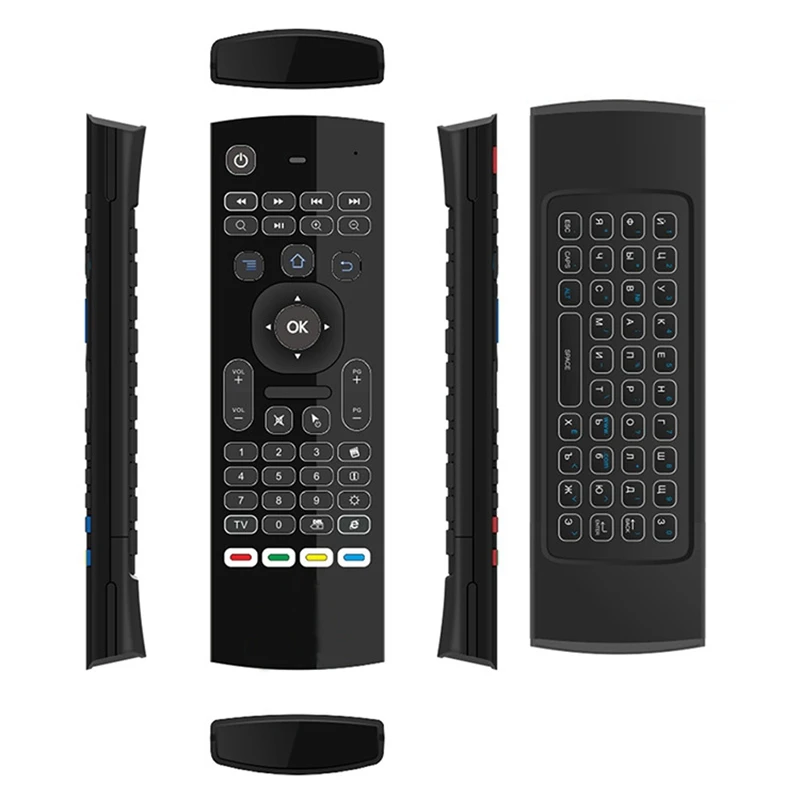Mx3 Русская клавиатура Air Mouse 2 4G мини подсветка Беспроводная Дистанционное
