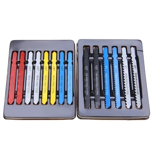 14 шт. разноцветные металлические стальные Т-образные ножовочные полотна в ассортименте набор инструментов фитинги для пластика дерева алюминия быстрорежущие лезвия пилы