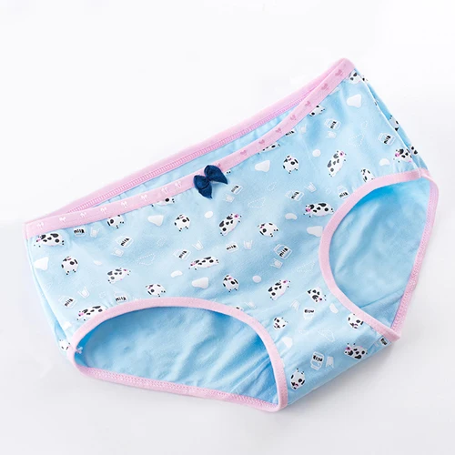 nai niu blue Хлопковые женские бесшовные трусики с принтом Calcinhas, сексуальное нижнее белье для девушек, женские трусики размера плюс, женское нижнее белье - Цвет: nai niu blue