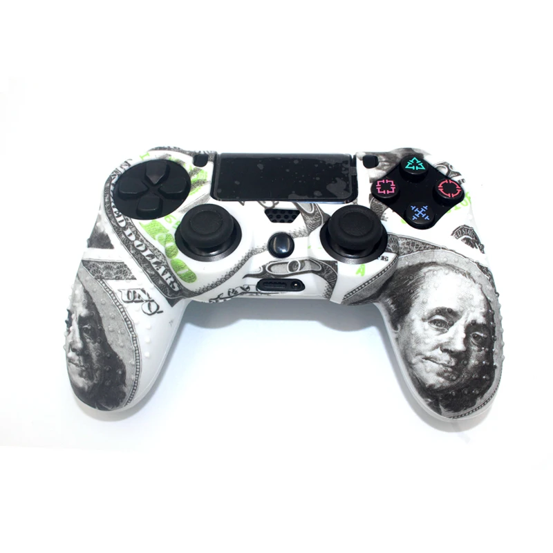 JIELI Камуфляжный цвет Противоскользящий силиконовый чехол для sony playstation Dualshock 4 PS4 Slim Pro контроллер