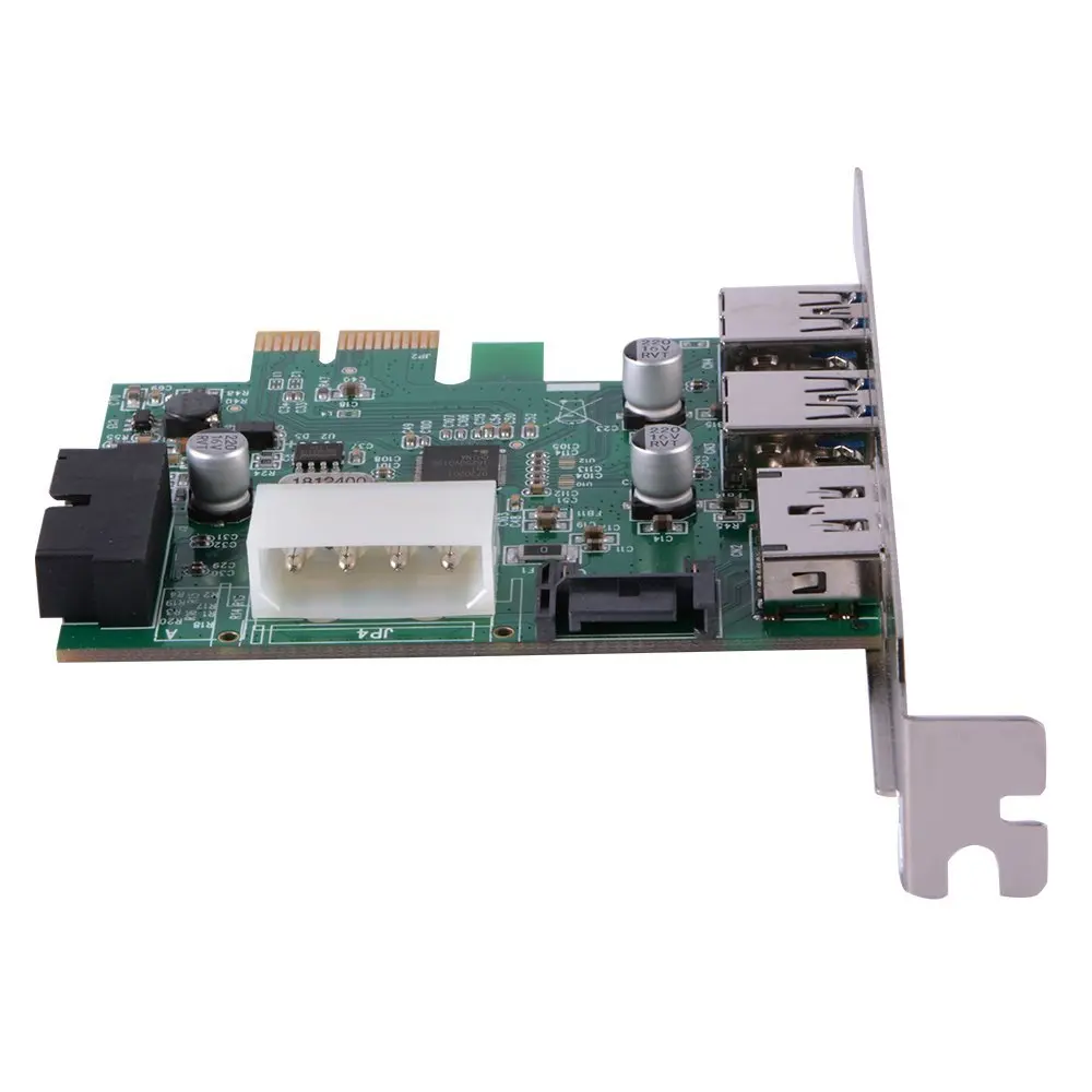 Плата расширения eSATA PCIe к двойному USB 3 0 и 1 порту адаптер контроллера