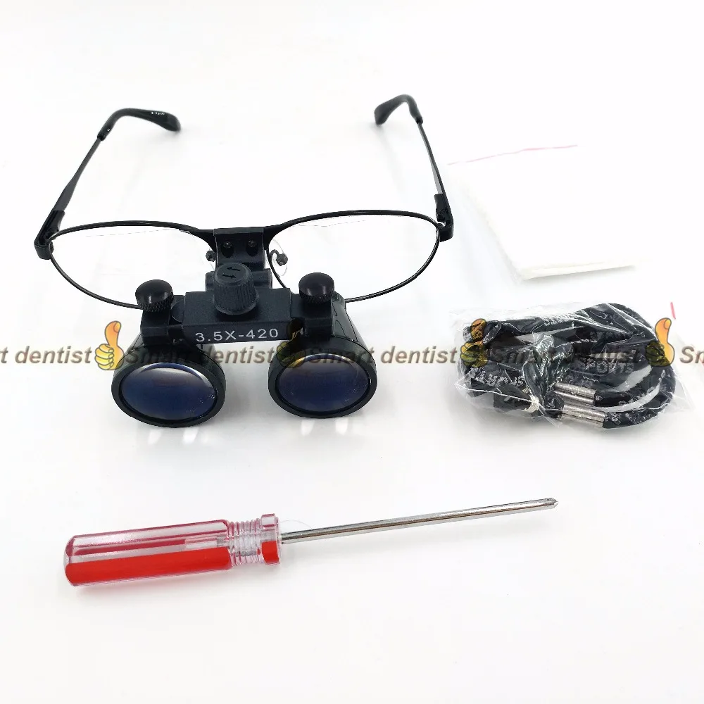 Новые стоматологические бинокулярные лупы 3,5x, увеличительные хирургические очки, оптические 420 мм, стоматологический инструмент, стоматол... от AliExpress RU&CIS NEW